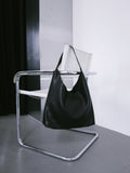 Women's Black Shopper Bag made of Genuine Leather Estro ER00116833.