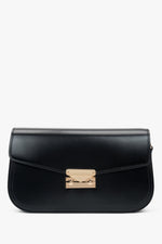 Women's Black Shoulder Bag made of Genuine Leather Estro ER00116842.