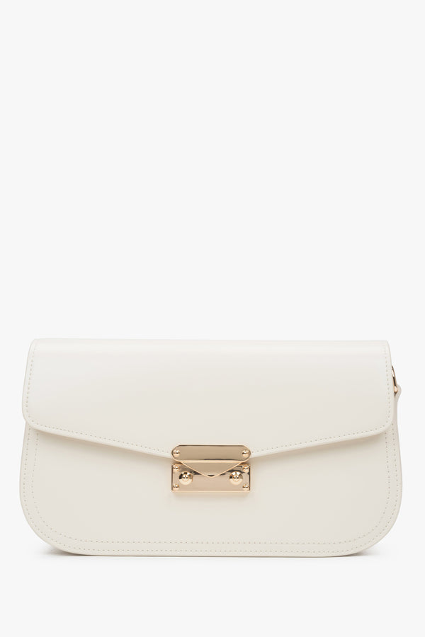 Women's Light Beige Shoulder Bag made of Genuine Leather Estro ER00116838.
