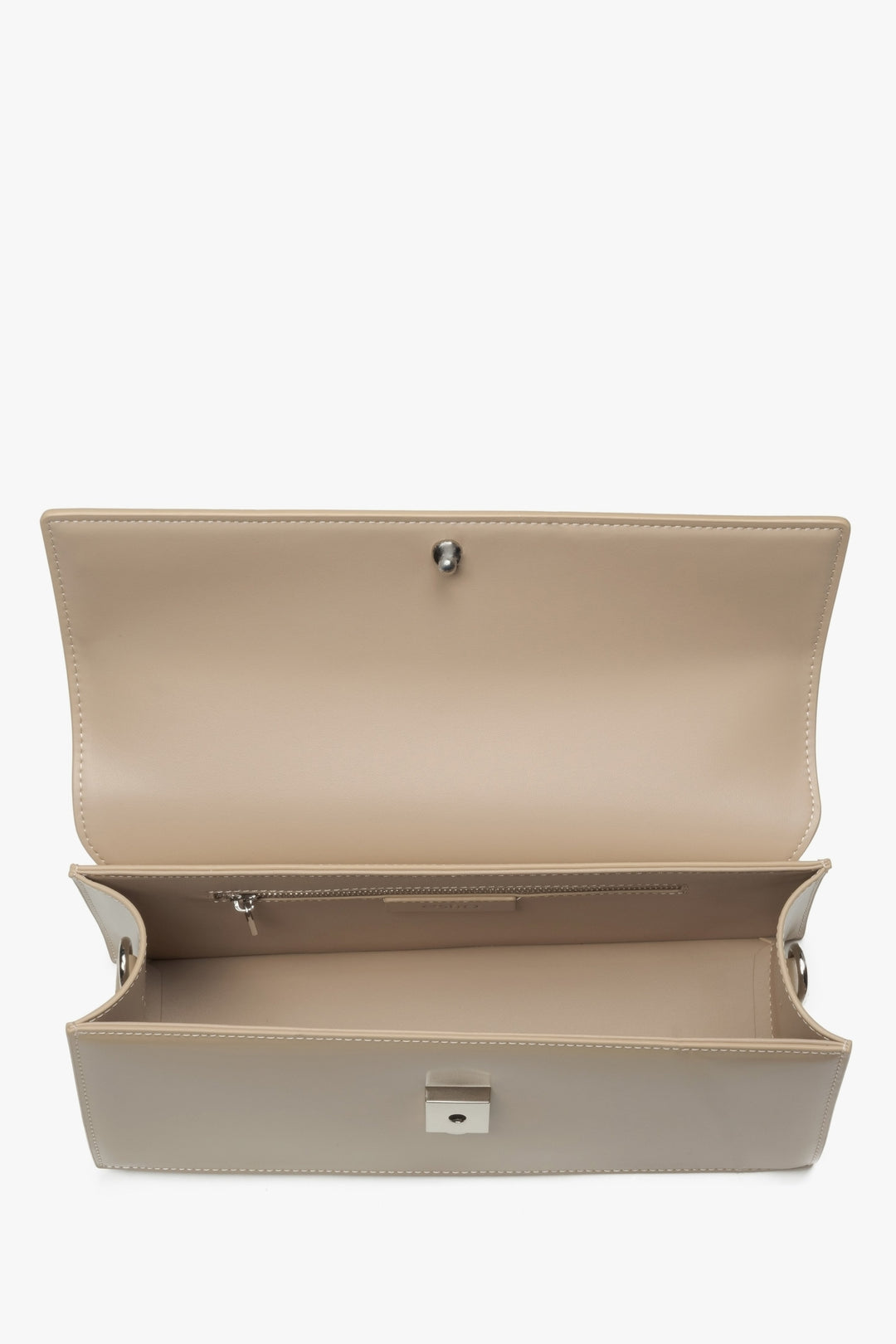 Versatile Light Beige Leather Bag with Adjustable Strap – Estro.