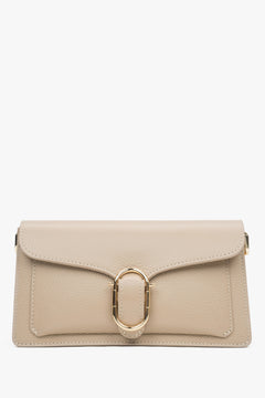 Women's Small Light Brown Shoulder Bag Handmade in Italy Estro ER00117128
