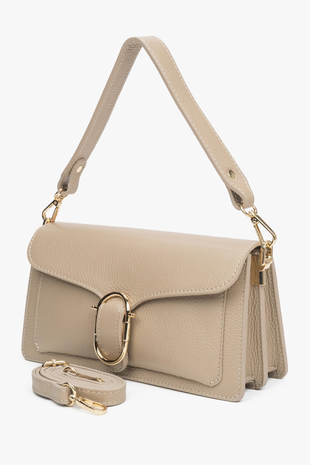 Women's Small Light Brown Shoulder Bag by Estro.
