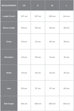Size chart for ER00117926.