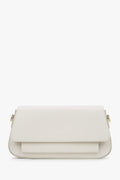 Women's Milky Beige Crossbody Bag made of Premium Italian Genuine Leather Estro ER00117488.