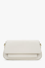 Women's Milky Beige Crossbody Bag made of Premium Italian Genuine Leather Estro ER00117488.