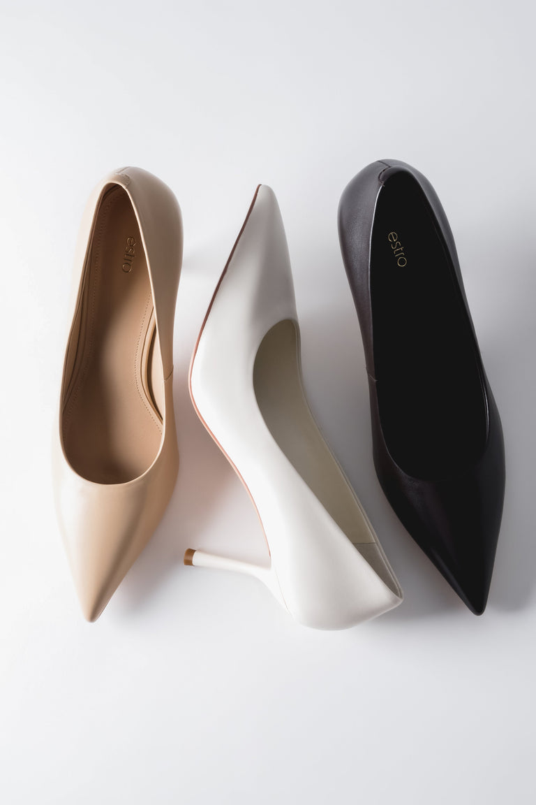 Women's Genuine Leather High Heels by Estro – Three Colors Comparison