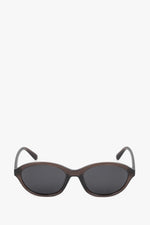 Women's Oval Sunglasses with Brown Frames Estro ER00119143.