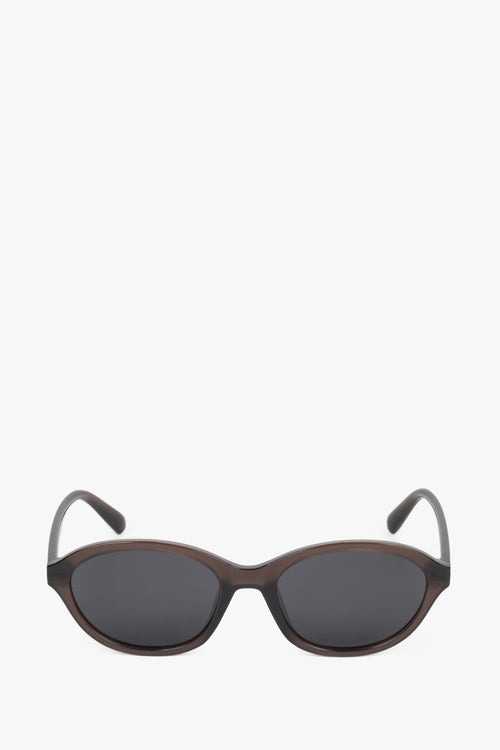 Women's Oval Sunglasses with Brown Frames Estro ER00119143.