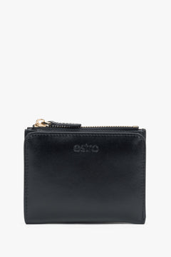 Women’s Small Black Wallet made of Genuine Leather Estro ER00118309.