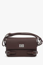 Women’s Small Dark Brown Leather Shoulder Bag Estro ER00118343.