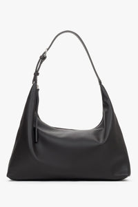 Women’s Spacious Dark Brown Shopper Bag in Genuine Leather Estro ER00119536.
