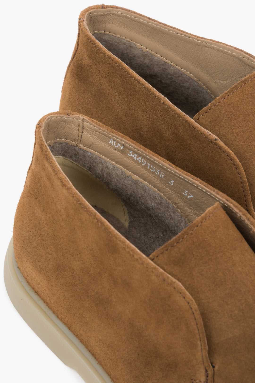 Brown Women’s High Velour Loafers Estro.