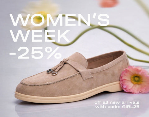 Women's Week at Estro: 25% off new arrivals.