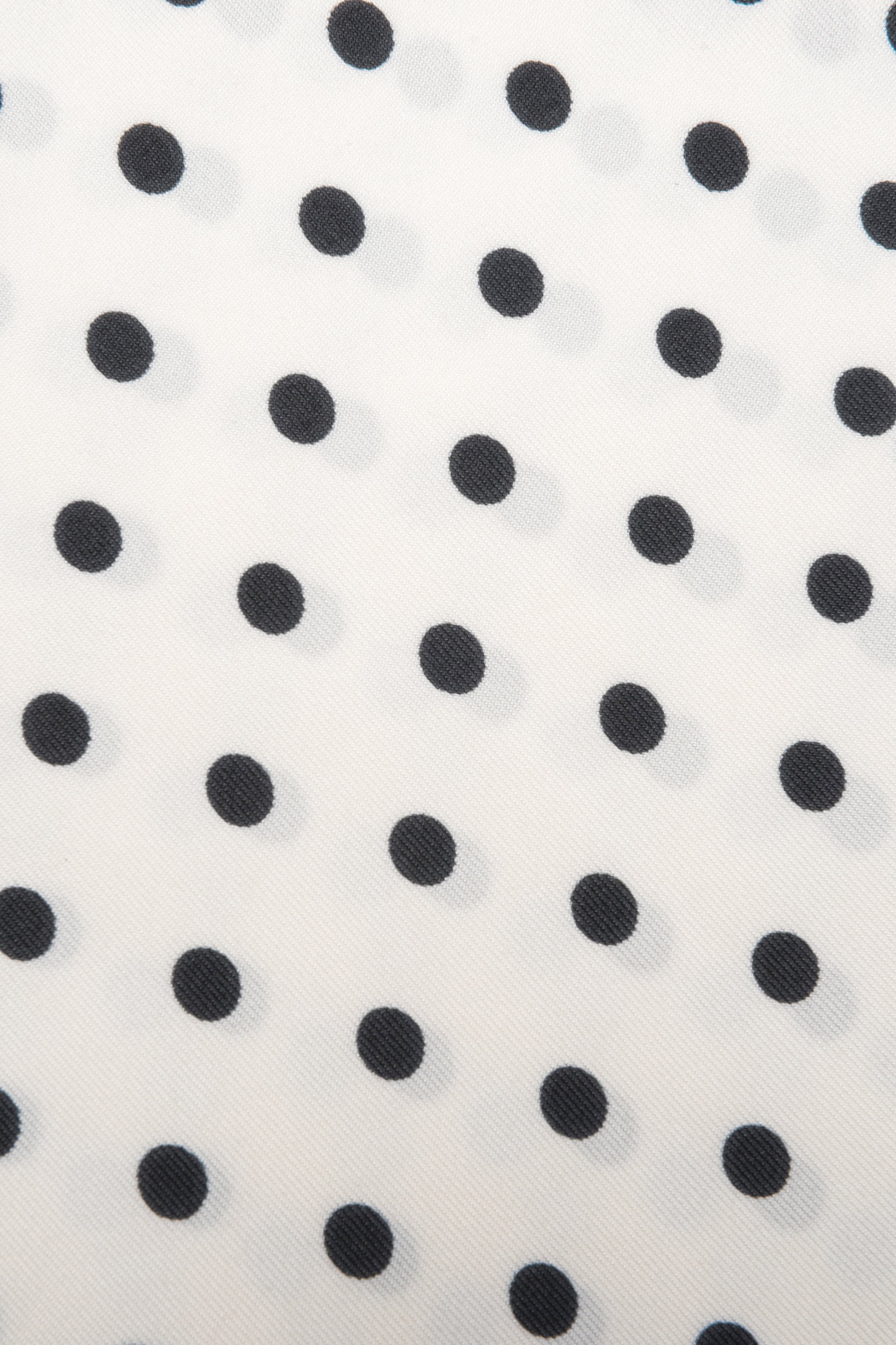 Women’s white and black polka dot neckerchief Estro.