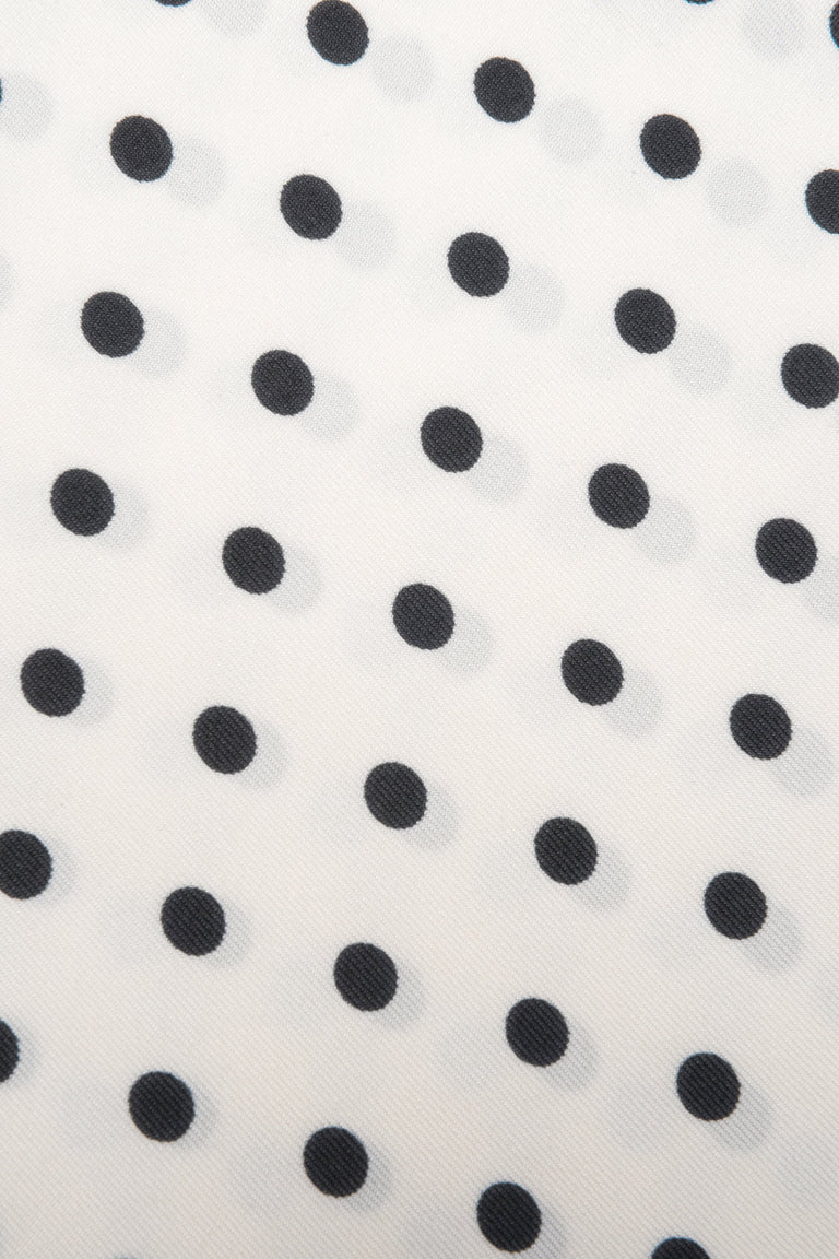 Women’s white and black polka dot neckerchief Estro.