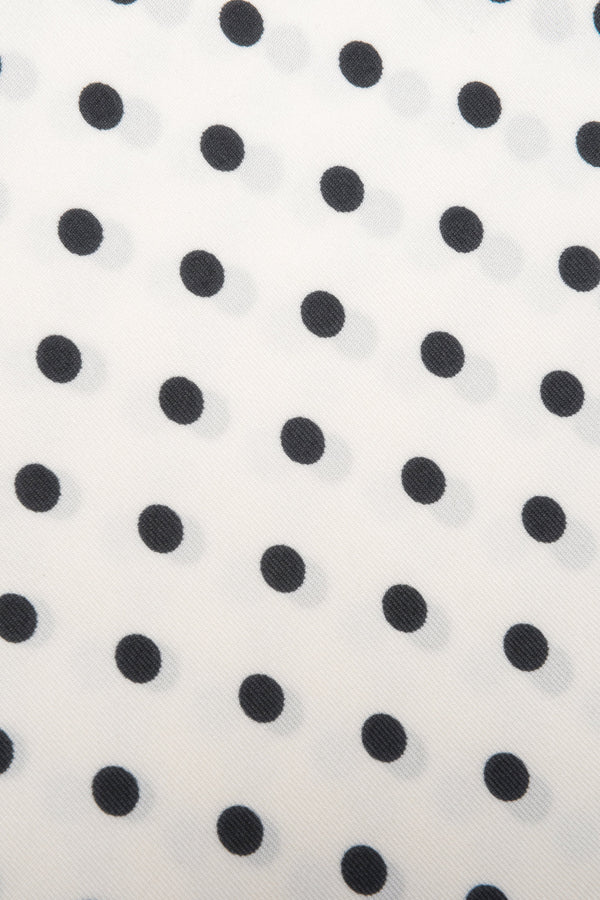 Women’s white and black polka dot neckerchief Estro.