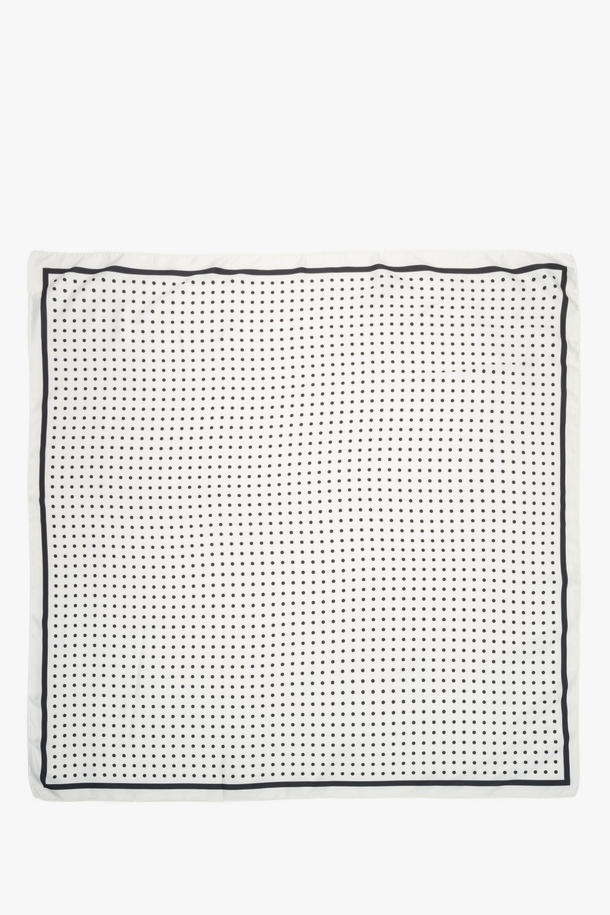 White and black women’s neckerchief with polka dots Estro.