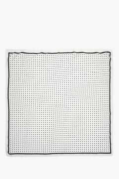 White and black women’s neckerchief with polka dots Estro.