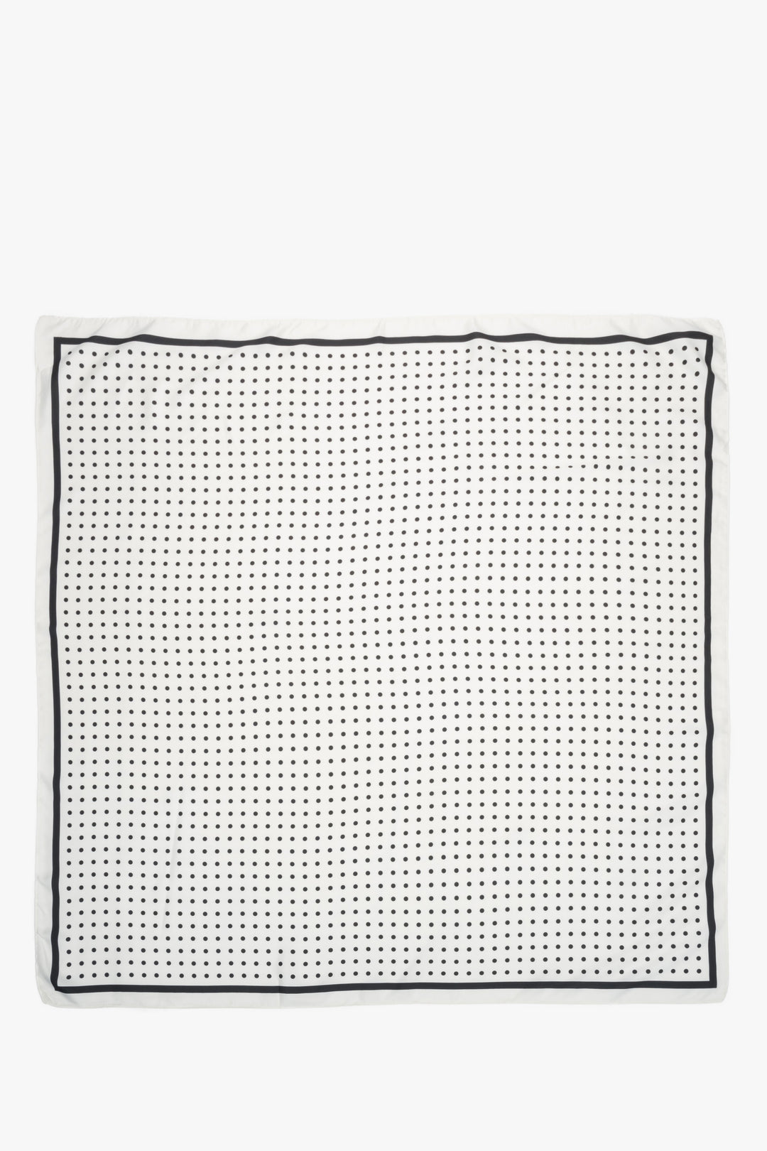 White and black women’s neckerchief with polka dots Estro.