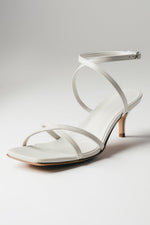 Women's White Low-Heel Sandals made of Premium Italian Leather Guglielmo Rotta ER00119718.