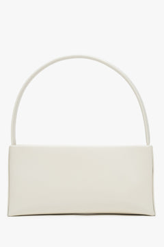 Estro white women's shoulder bag, made of leather.