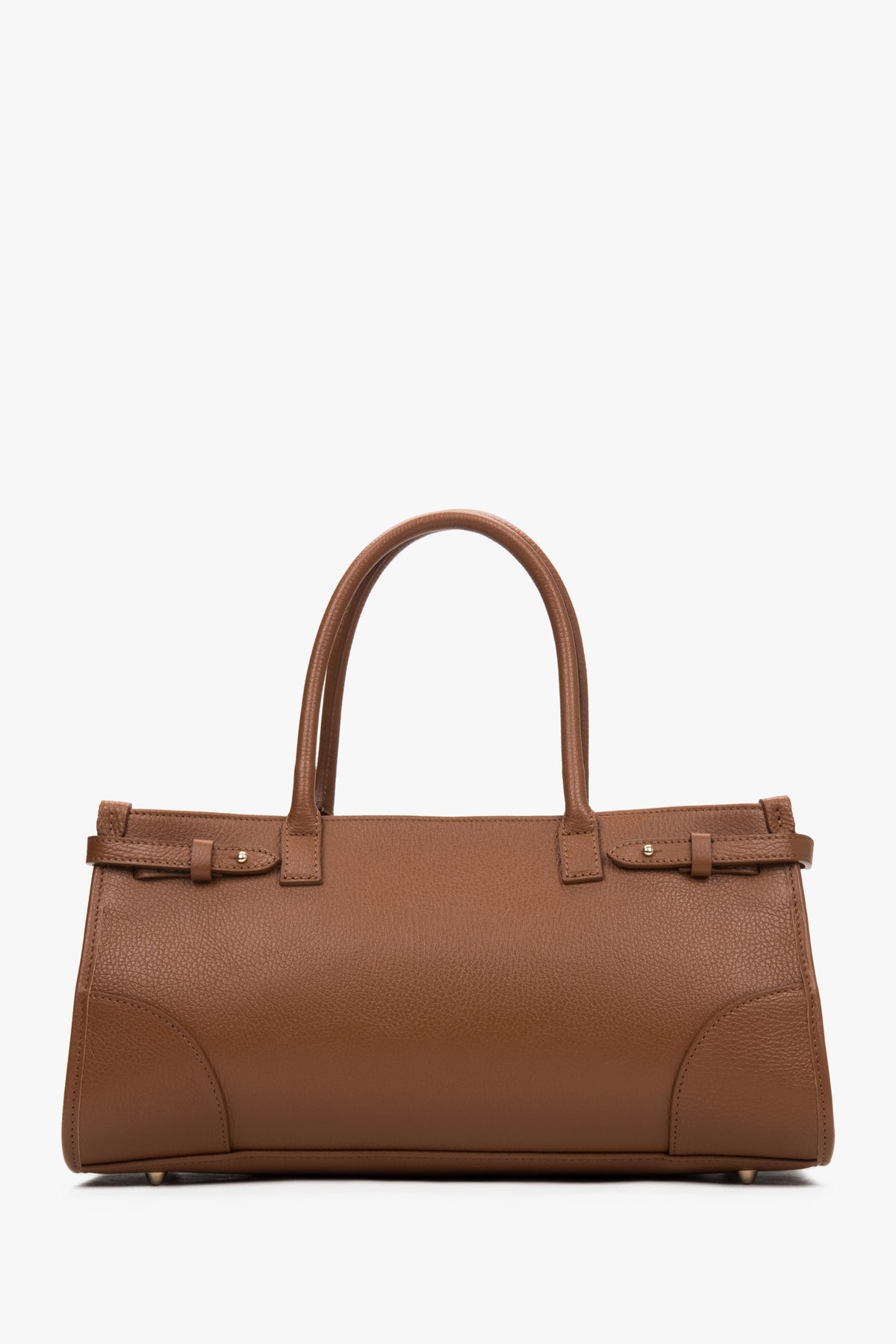 Women's Brown Tote Handbag made of Premium Italian Genuine Leather Estro ER00117433.