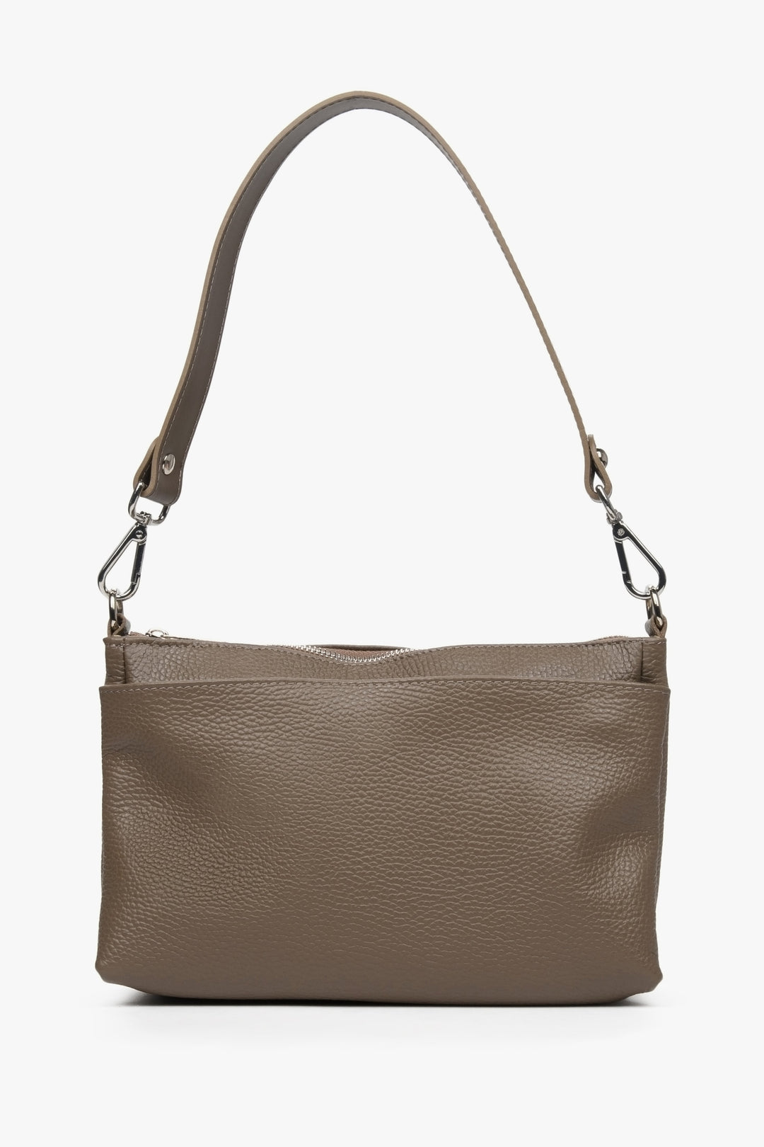 Women's Brown Crossbody Bag Genuine Leather Estro ER00112086.