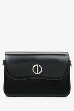 Women's Small Black Leather Bag Estro ER00115768.