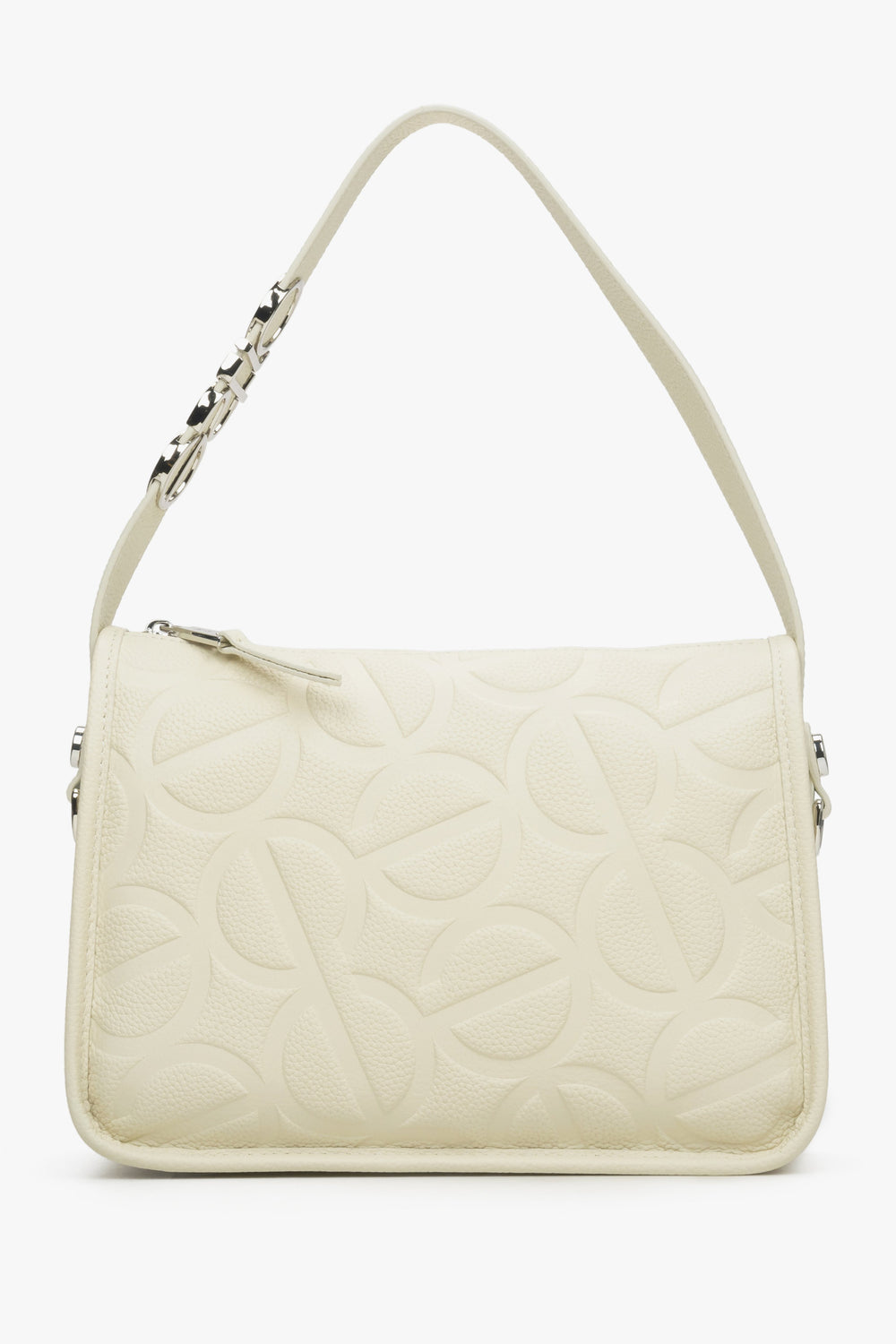 Women's Cream Beige Shoulder Bag Estro ER00114943