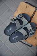 Women's Black Flip-Flops with Rhinestones Estro ER00112405.