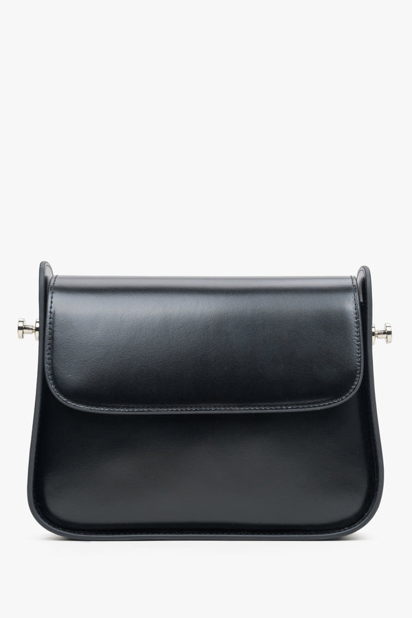 Women's Black Shoulder Bag made of Genuine Leather Estro ER00113742.