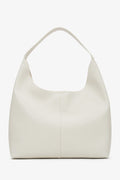 Women's Light Beige Shopper Bag made of Genuine Leather Estro ER00116832.