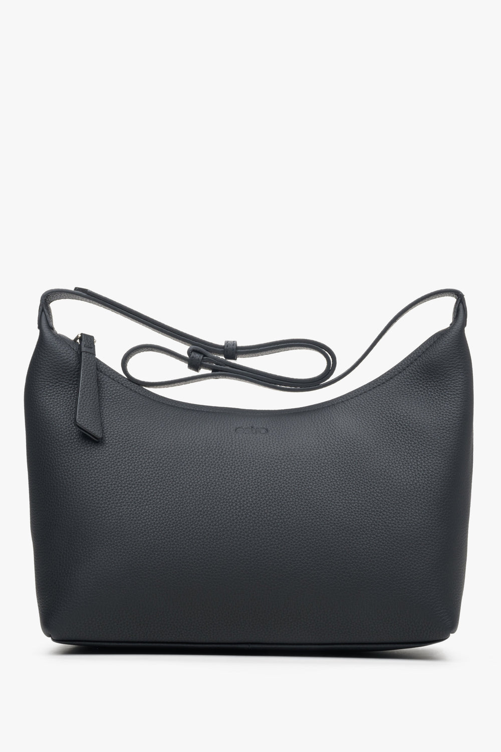 Women's Black Shoulder Bag made of Genuine Leather Estro ER00113901.