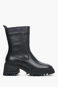 Women's Black Boots made of Genuine Leather Estro ER00113787.