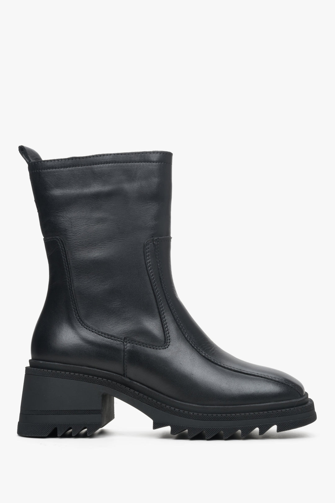 Women's Black Boots made of Genuine Leather Estro ER00113787.