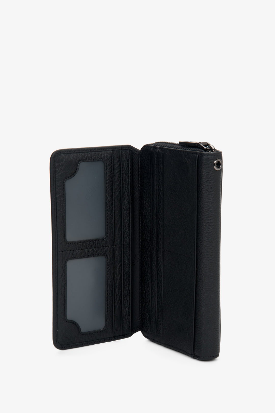 Estro men's black wallet - interior of the model.