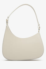 Women's Light Beige Leather Shoulder Bag Estrо ER00113291