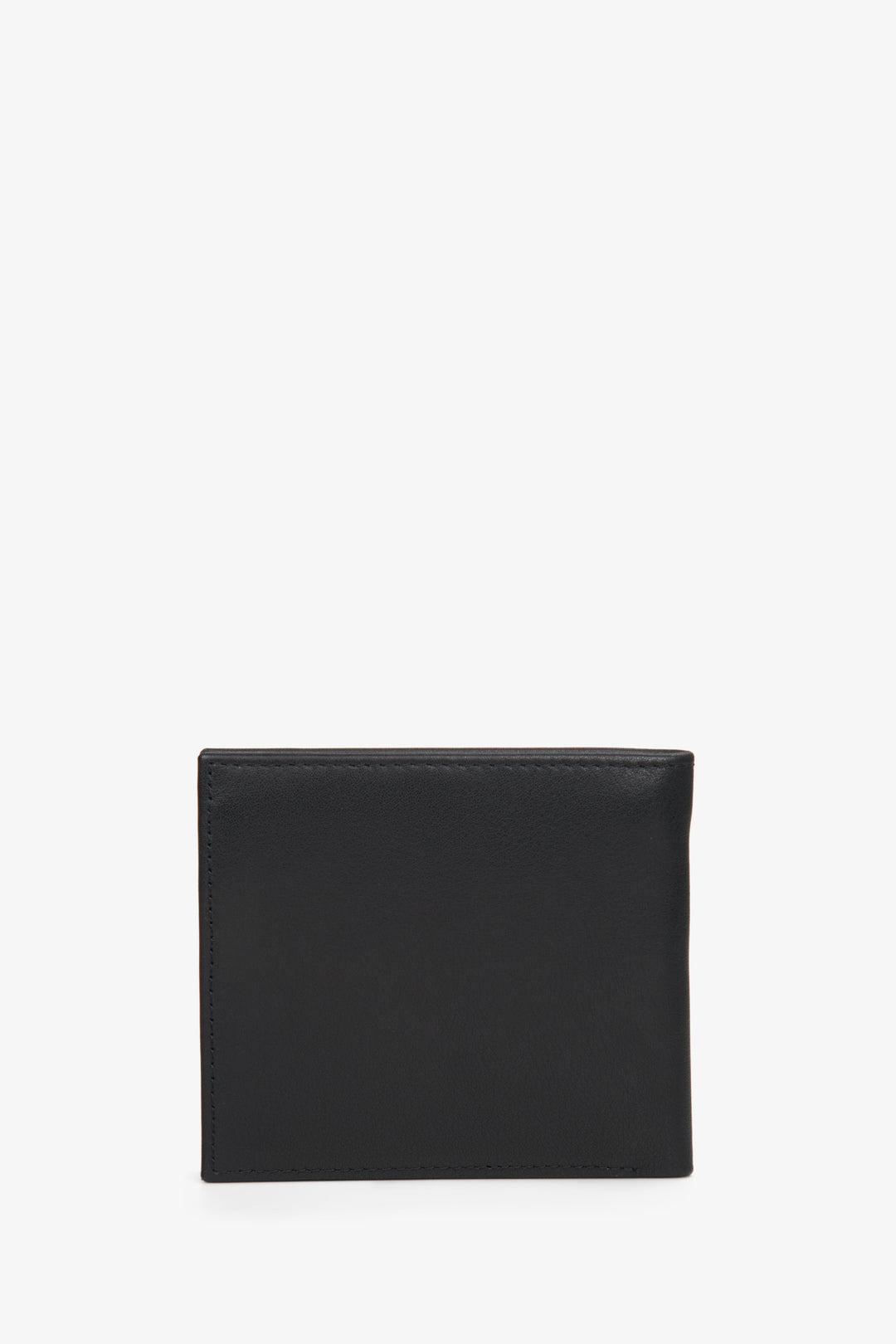 Men's bi-fold wallet handy black leather by ES8.