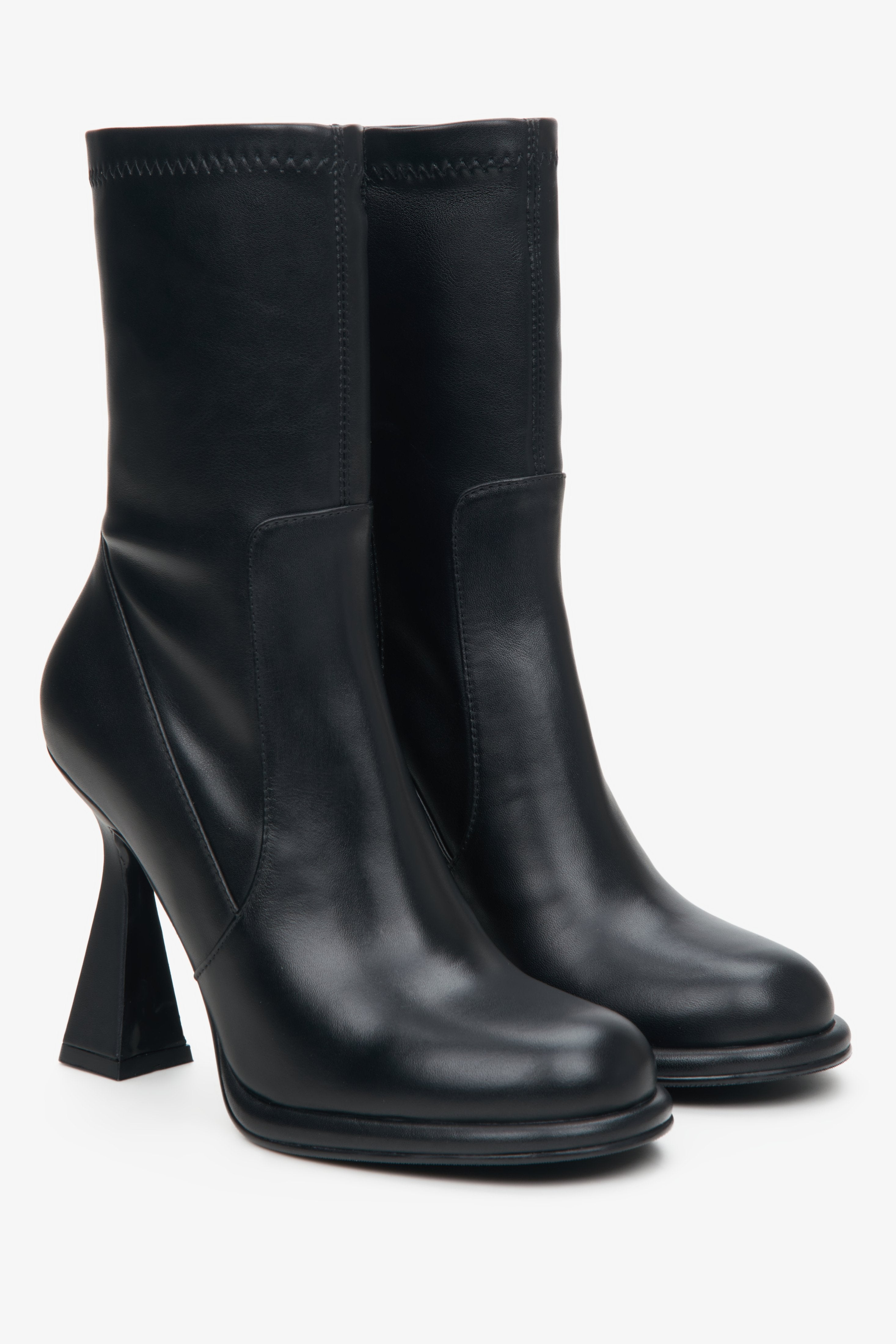 Women's Black Ankle Boots.