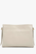 Women's Milky-Beige Crossbody Bag made of Premium Italian Genuine Leather Estro ER00115447.