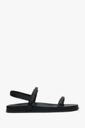 Women's Soft Black Sandals with Thin Straps and a Flexible Sole Estro ER00117147.