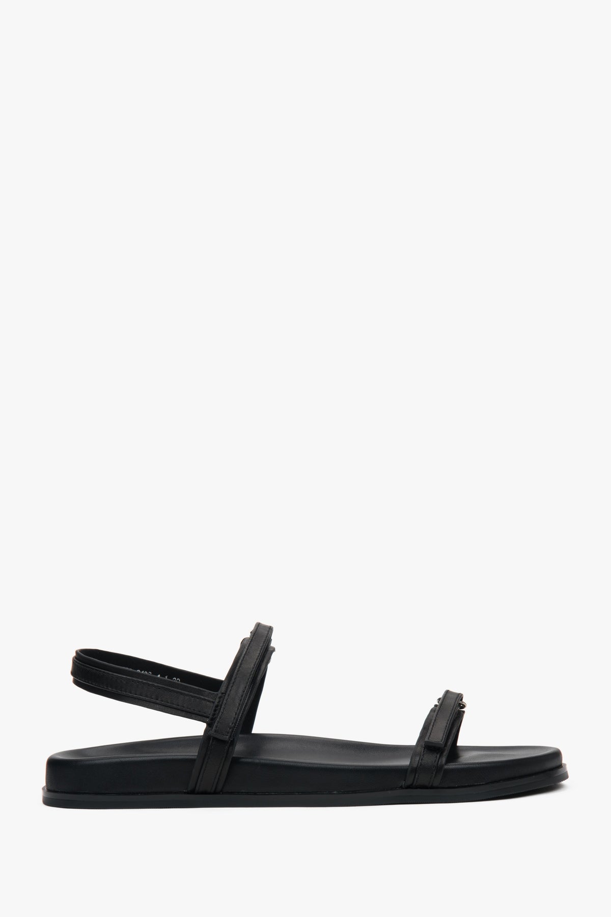 Women's Soft Black Sandals with Thin Straps and a Flexible Sole Estro ER00117147.