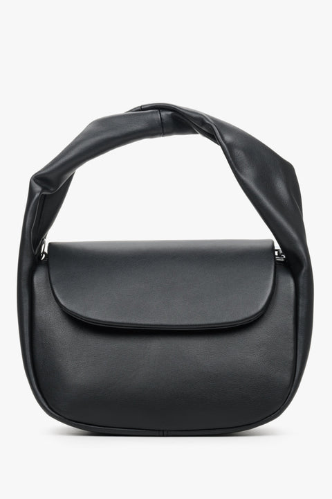 Women's Small Black Handbag made of Genuine Leather Estro ER00112474.