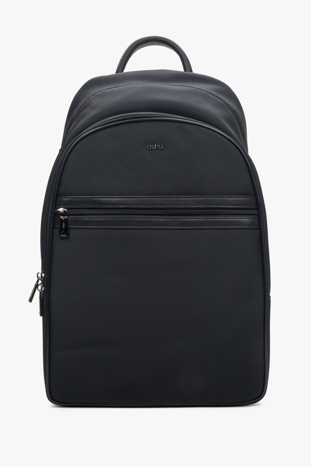 Men's Black Functional Backpack with Adjustable Shoulder Straps Estro ER00114155.