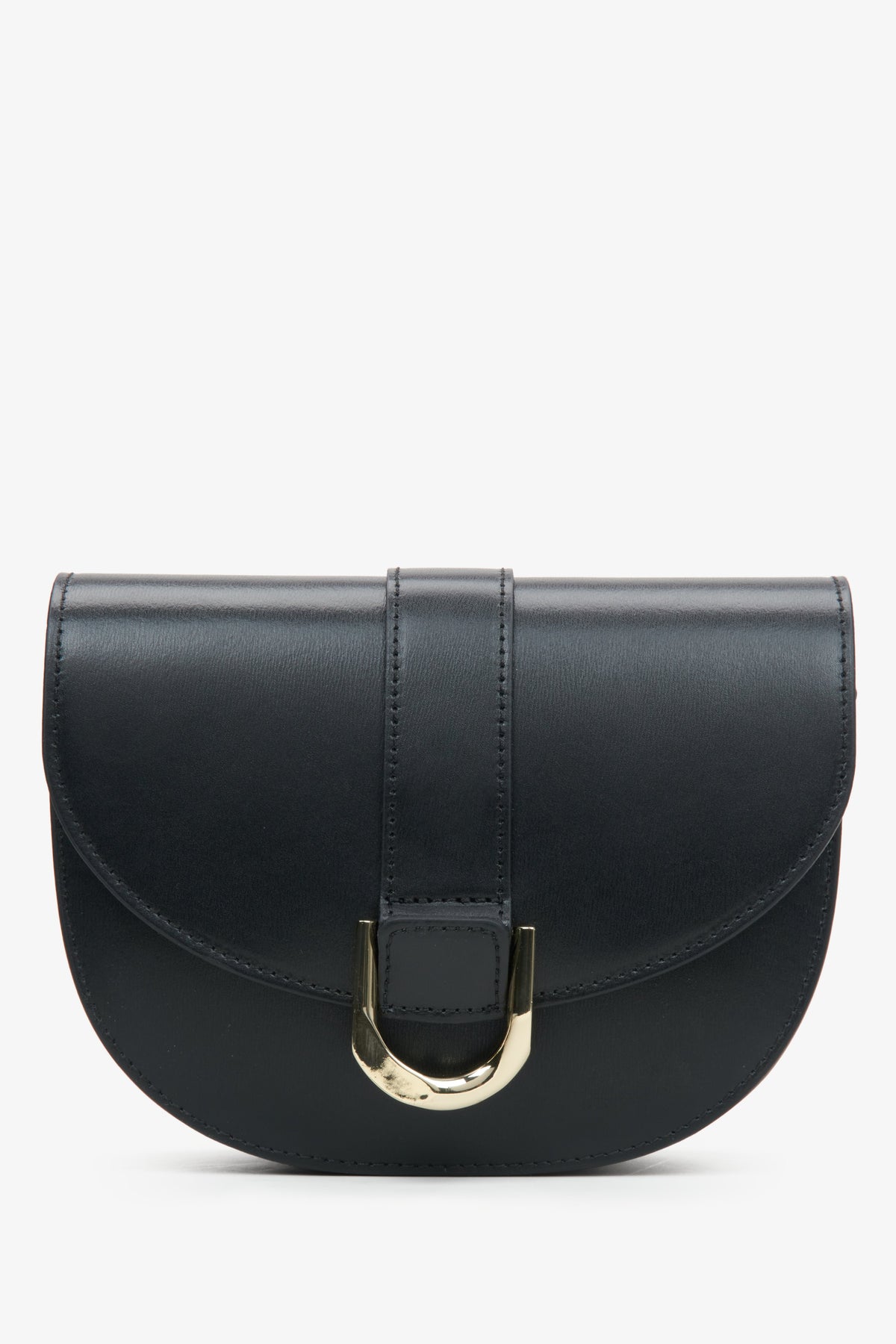 Women's Black Shoulder Bag made of Italian Genuine Leather Estro ER00114788.