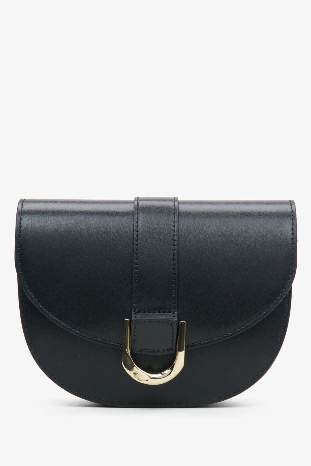 Women's Black Shoulder Bag made of Italian Genuine Leather Estro ER00114788.