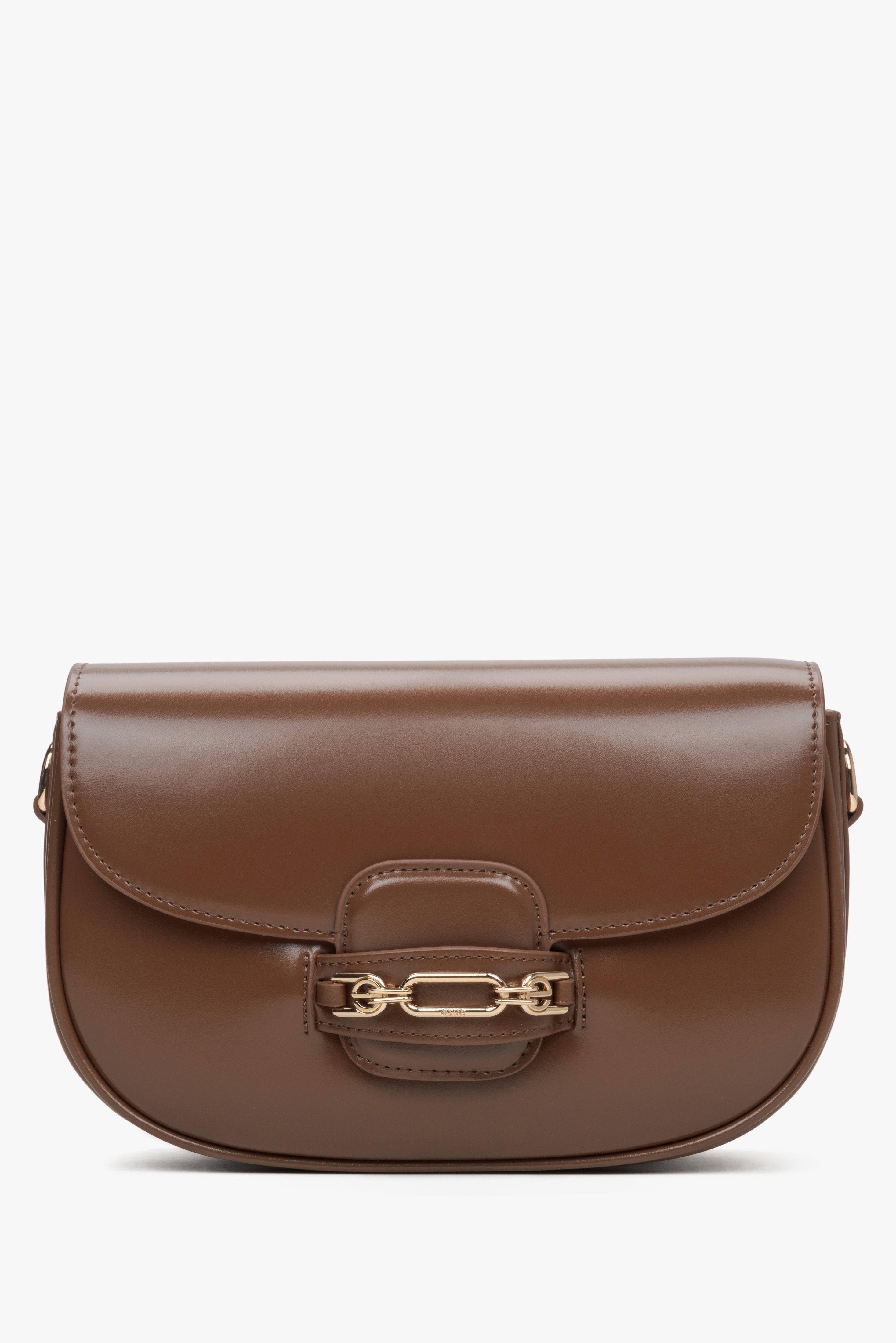 Women's Brown Shoulder Bag with Adjustable Strap Estro ER00115793.