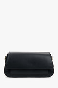 Women's Black Crossbody Bag made of Premium Italian Genuine Leather Estro ER00117432.