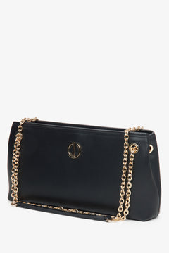 Women's black leather bag Estro.