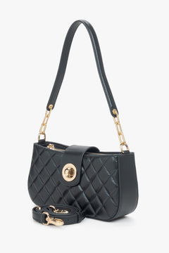 Estro black leather bag.